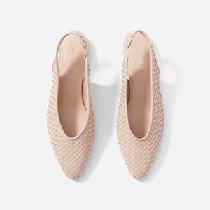 Everlane V woven slingbacks